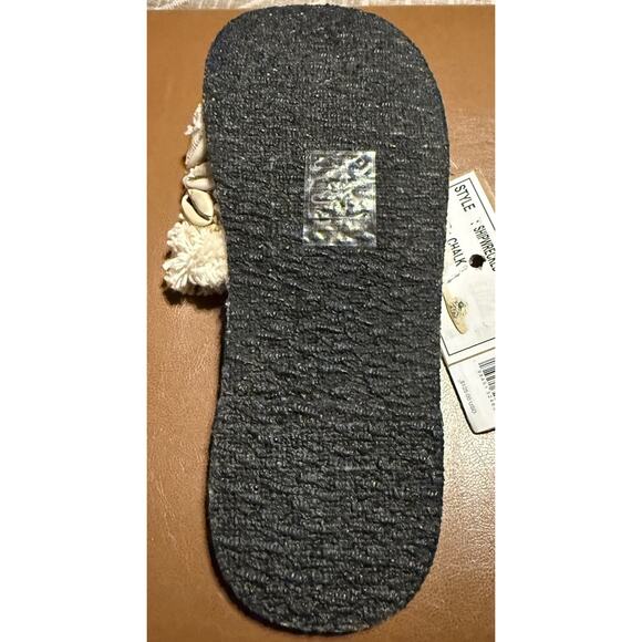 Free People Women's Size 7.5 Shipwreck Surf Shell Sandals Chalk New - Picture 6 of 7